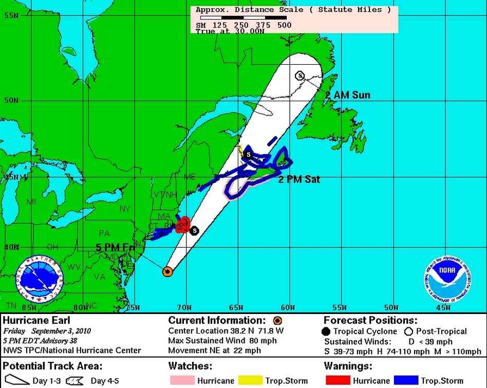 Hurricane Earl track Hurricane Earl track